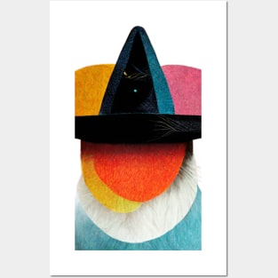 Surreal, Super cool low res cat wearing a hat, NFT, colorful, Posters and Art